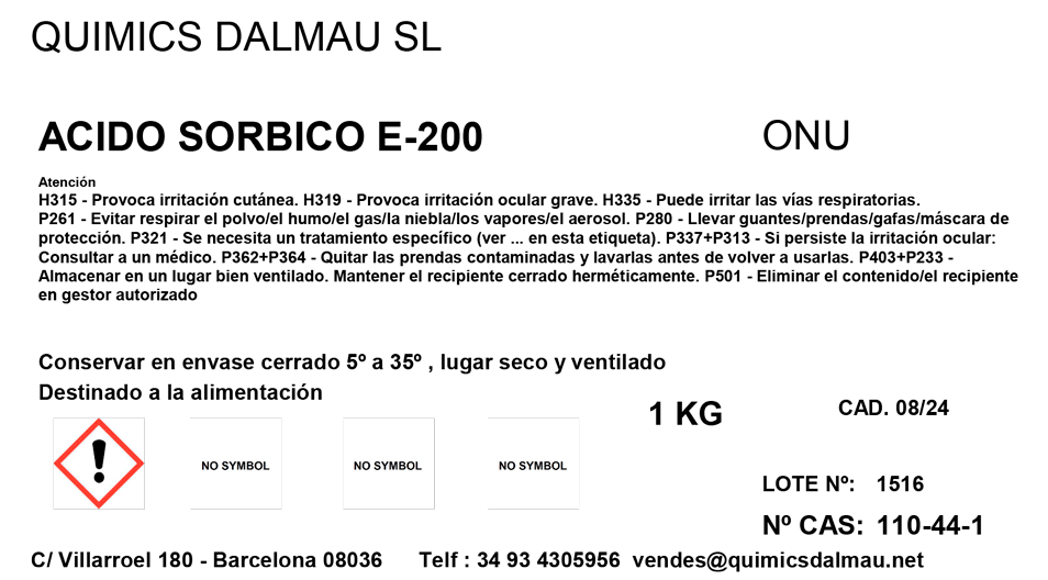 CARBONATO MAGNESIA LIGERO – Quimics Dalmau
